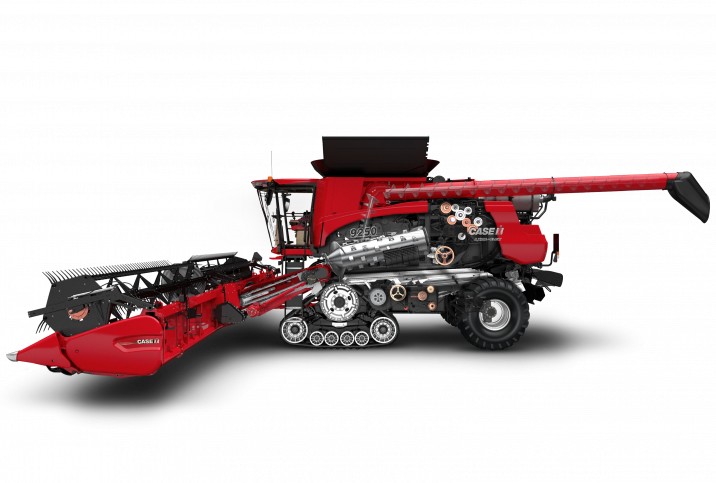 Case IH Axial-Flow 250 seeria 498–634 hj